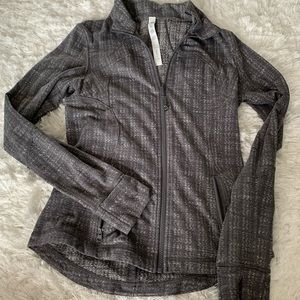Gray lululemon zip up jacket